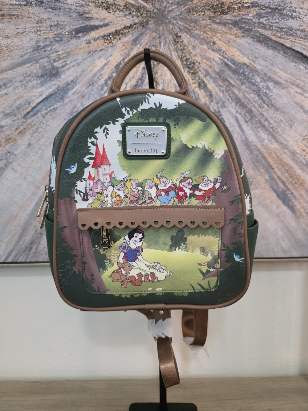 Loungefly Snow White Forest Mini Backpack Green